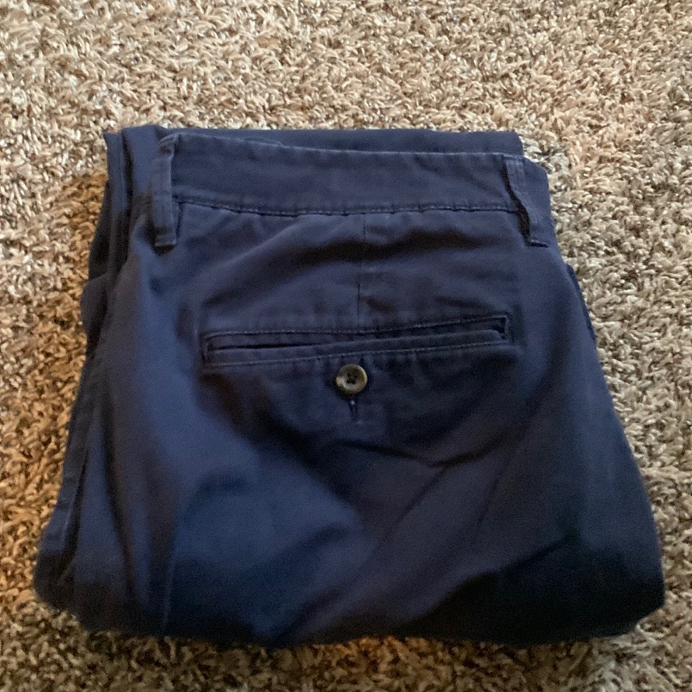 Blue baggy khakis